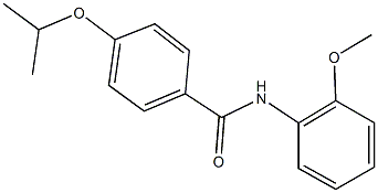 4-isopropoxy-N-(2-methoxyphenyl)benzamide Struktur