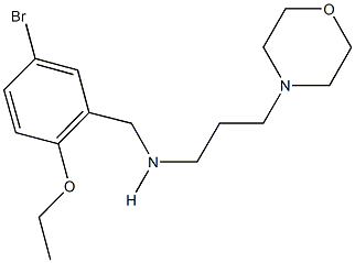 N-(5-bromo-2-ethoxybenzyl)-N-[3-(4-morpholinyl)propyl]amine Struktur