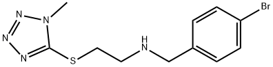 N-(4-bromobenzyl)-N-{2-[(1-methyl-1H-tetraazol-5-yl)sulfanyl]ethyl}amine Struktur