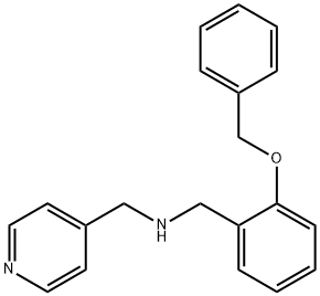 N-[2-(benzyloxy)benzyl]-N-(4-pyridinylmethyl)amine Struktur