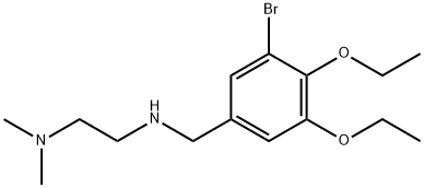 N-(3-bromo-4,5-diethoxybenzyl)-N-[2-(dimethylamino)ethyl]amine Struktur