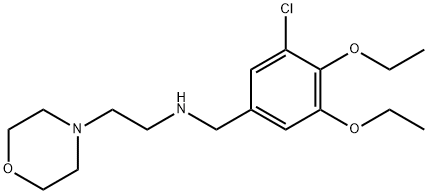 N-(3-chloro-4,5-diethoxybenzyl)-N-[2-(4-morpholinyl)ethyl]amine Struktur