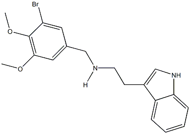 N-(3-bromo-4,5-dimethoxybenzyl)-N-[2-(1H-indol-3-yl)ethyl]amine Struktur