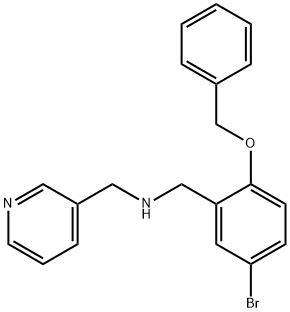 N-[2-(benzyloxy)-5-bromobenzyl]-N-(3-pyridinylmethyl)amine Struktur