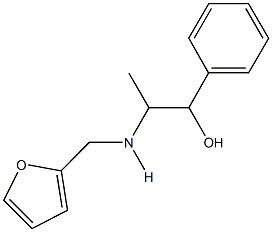 2-[(2-furylmethyl)amino]-1-phenyl-1-propanol Struktur