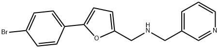 [5-(4-bromophenyl)-2-furyl]-N-(3-pyridinylmethyl)methanamine Struktur