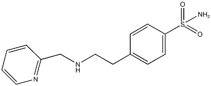 4-{2-[(2-pyridinylmethyl)amino]ethyl}benzenesulfonamide Struktur