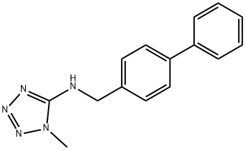 N-([1,1'-biphenyl]-4-ylmethyl)-N-(1-methyl-1H-tetraazol-5-yl)amine Struktur