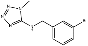 N-(3-bromobenzyl)-N-(1-methyl-1H-tetraazol-5-yl)amine Struktur