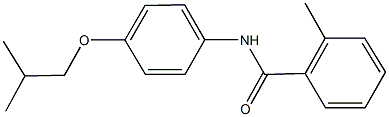 N-(4-isobutoxyphenyl)-2-methylbenzamide Struktur