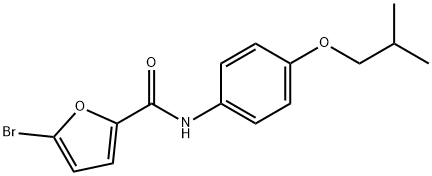 5-bromo-N-(4-isobutoxyphenyl)-2-furamide Struktur