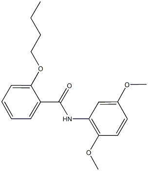 2-butoxy-N-(2,5-dimethoxyphenyl)benzamide Struktur