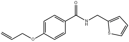 4-(allyloxy)-N-(2-thienylmethyl)benzamide Struktur