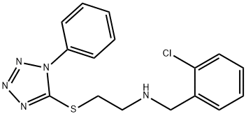 N-(2-chlorobenzyl)-N-{2-[(1-phenyl-1H-tetraazol-5-yl)sulfanyl]ethyl}amine Struktur