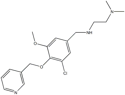 N-[3-chloro-5-methoxy-4-(3-pyridinylmethoxy)benzyl]-N-[2-(dimethylamino)ethyl]amine Struktur