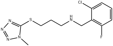 N-(2-chloro-6-fluorobenzyl)-N-{3-[(1-methyl-1H-tetraazol-5-yl)sulfanyl]propyl}amine Struktur