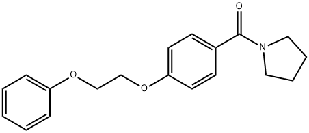 1-[4-(2-phenoxyethoxy)benzoyl]pyrrolidine Struktur