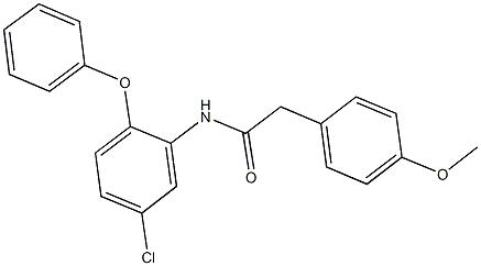 N-(5-chloro-2-phenoxyphenyl)-2-(4-methoxyphenyl)acetamide Struktur