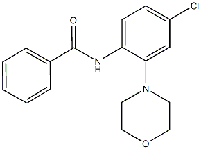 N-[4-chloro-2-(4-morpholinyl)phenyl]benzamide Struktur