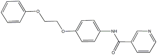 N-[4-(2-phenoxyethoxy)phenyl]nicotinamide Struktur