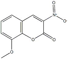 3-nitro-8-methoxy-2H-chromen-2-one Struktur