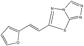 6-[2-(2-furyl)vinyl][1,2,4]triazolo[3,4-b][1,3,4]thiadiazole Struktur