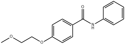 4-(2-methoxyethoxy)-N-phenylbenzamide Struktur