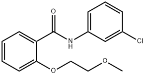 N-(3-chlorophenyl)-2-(2-methoxyethoxy)benzamide Struktur