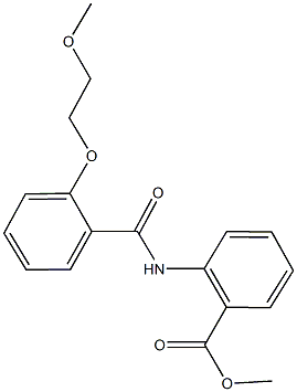 methyl 2-{[2-(2-methoxyethoxy)benzoyl]amino}benzoate Struktur