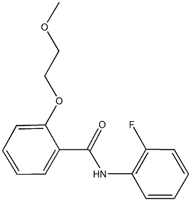 N-(2-fluorophenyl)-2-(2-methoxyethoxy)benzamide Struktur