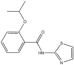 2-isopropoxy-N-(1,3-thiazol-2-yl)benzamide Struktur