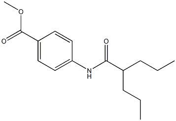 methyl 4-[(2-propylpentanoyl)amino]benzoate Struktur