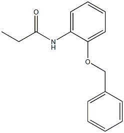 N-[2-(benzyloxy)phenyl]propanamide Struktur