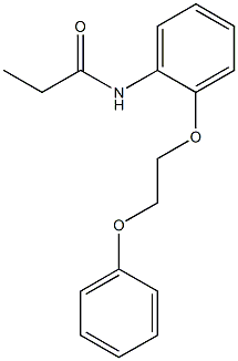 N-[2-(2-phenoxyethoxy)phenyl]propanamide Struktur