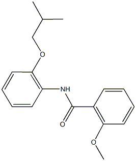 N-(2-isobutoxyphenyl)-2-methoxybenzamide Struktur