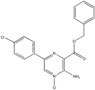 benzyl 3-amino-6-(4-chlorophenyl)pyrazine-2-carboxylate 4-oxide Struktur