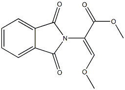 methyl 2-(1,3-dioxo-1,3-dihydro-2H-isoindol-2-yl)-3-methoxyacrylate Struktur