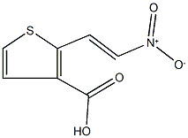 2-{2-nitrovinyl}-3-thiophenecarboxylic acid Struktur