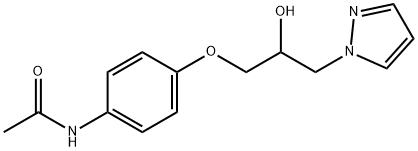 N-{4-[2-hydroxy-3-(1H-pyrazol-1-yl)propoxy]phenyl}acetamide Struktur