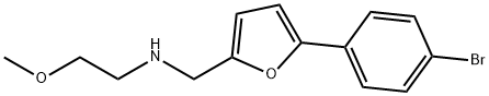 N-{[5-(4-bromophenyl)-2-furyl]methyl}-N-(2-methoxyethyl)amine Struktur