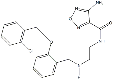 4-amino-N-[2-({2-[(2-chlorobenzyl)oxy]benzyl}amino)ethyl]-1,2,5-oxadiazole-3-carboxamide Struktur