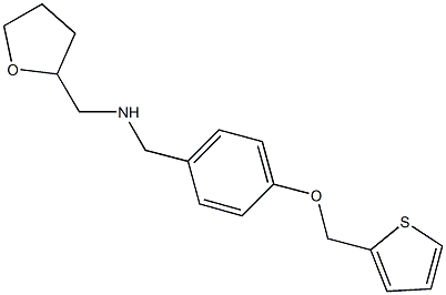 N-(tetrahydro-2-furanylmethyl)-N-[4-(2-thienylmethoxy)benzyl]amine Struktur