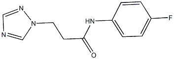 N-(4-fluorophenyl)-3-(1H-1,2,4-triazol-1-yl)propanamide Struktur