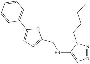 N-(1-butyl-1H-tetraazol-5-yl)-N-[(5-phenyl-2-furyl)methyl]amine Struktur