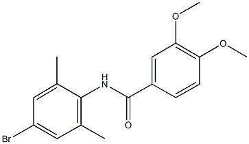 N-(4-bromo-2,6-dimethylphenyl)-3,4-dimethoxybenzamide Struktur