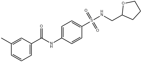 3-methyl-N-(4-{[(tetrahydro-2-furanylmethyl)amino]sulfonyl}phenyl)benzamide Struktur