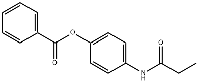 4-(propionylamino)phenyl benzoate Struktur