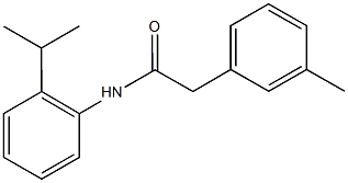 N-(2-isopropylphenyl)-2-(3-methylphenyl)acetamide Struktur