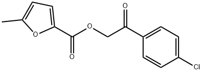 2-(4-chlorophenyl)-2-oxoethyl 5-methyl-2-furoate Struktur