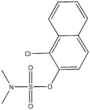 1-chloro-2-naphthyl dimethylsulfamate Struktur